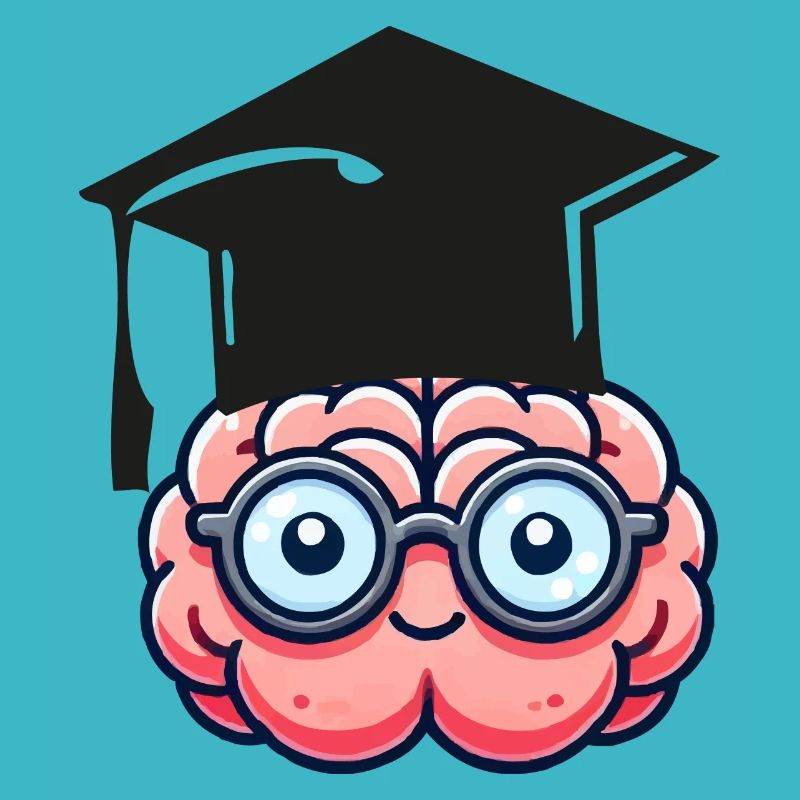 brain comic nerd student