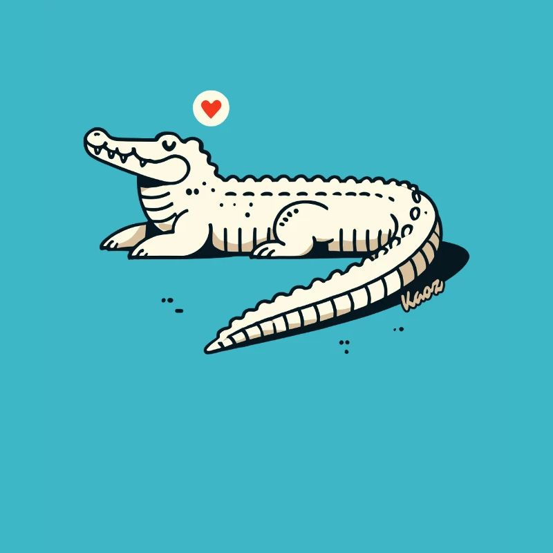 Cool Alligator – Décontracté et élégant