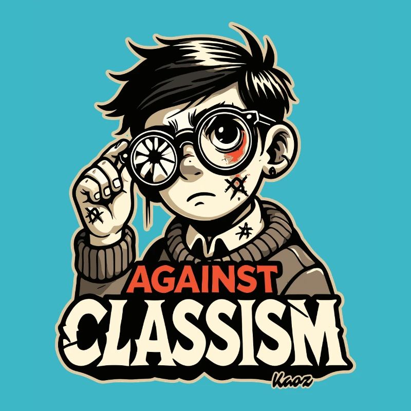 Poor boy with broken glasses: against classism