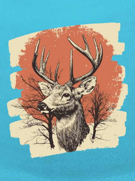 Deer with antlers