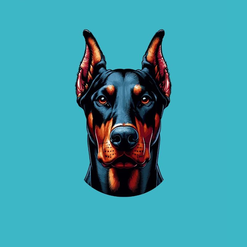 Hundegesicht - Dobermann