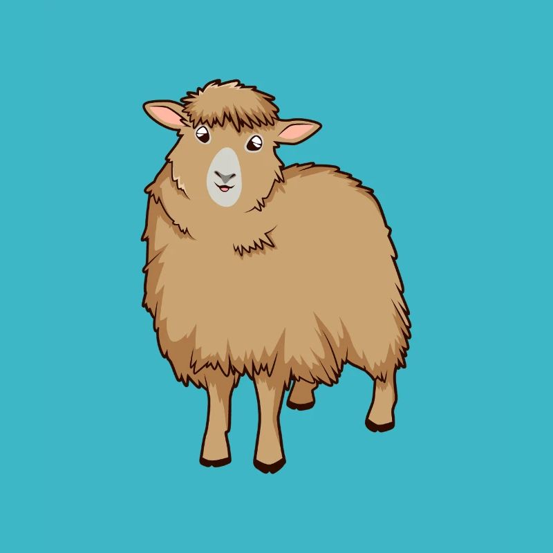 Kawaii Cotswold Sheep