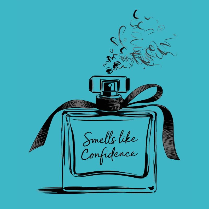 Smells Like Confidence Illustration De Flacon De Parfum