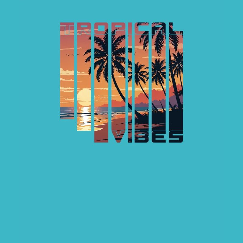 Tropical Vibes Sunset Slices