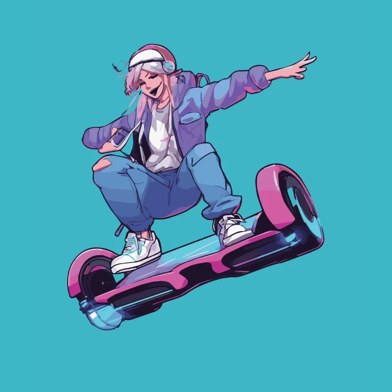 Das Leben Ist Besser, Wenn Sie Mit Dem Hoverboard