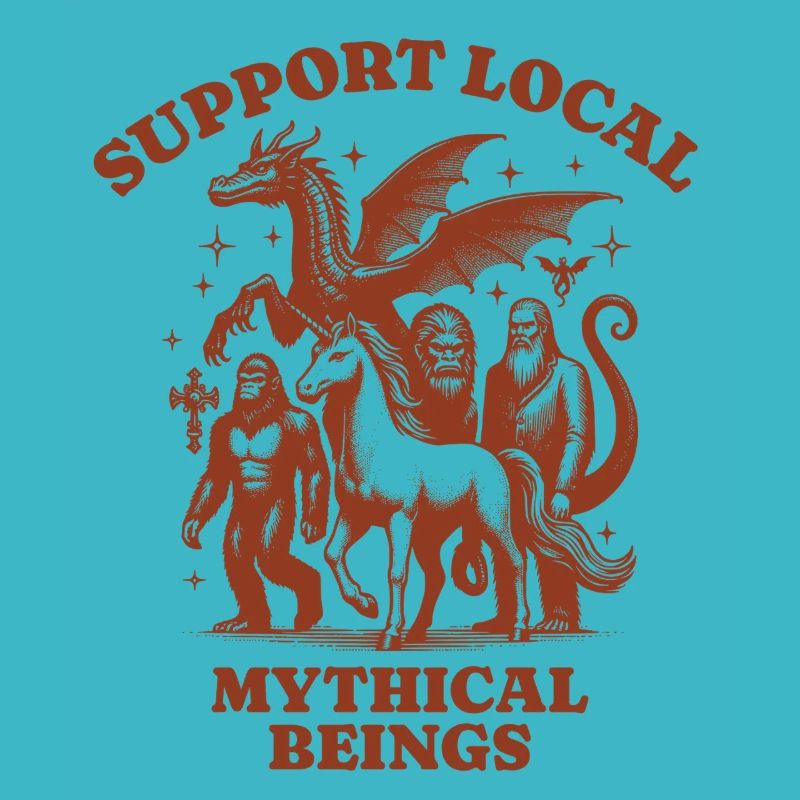dragons unicorn Lovers - Support Local mythical