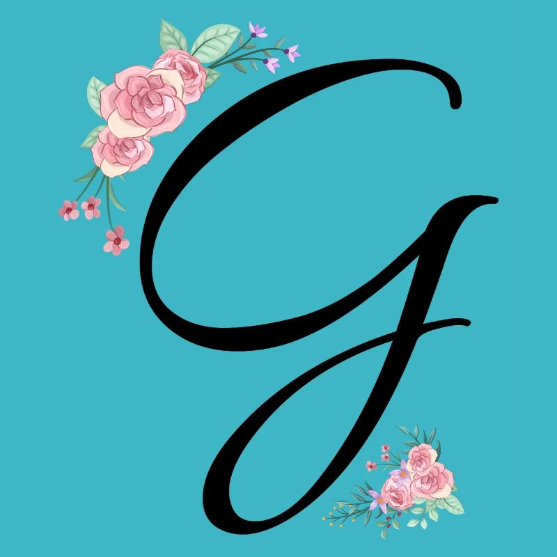 Buchstabe g Blumen