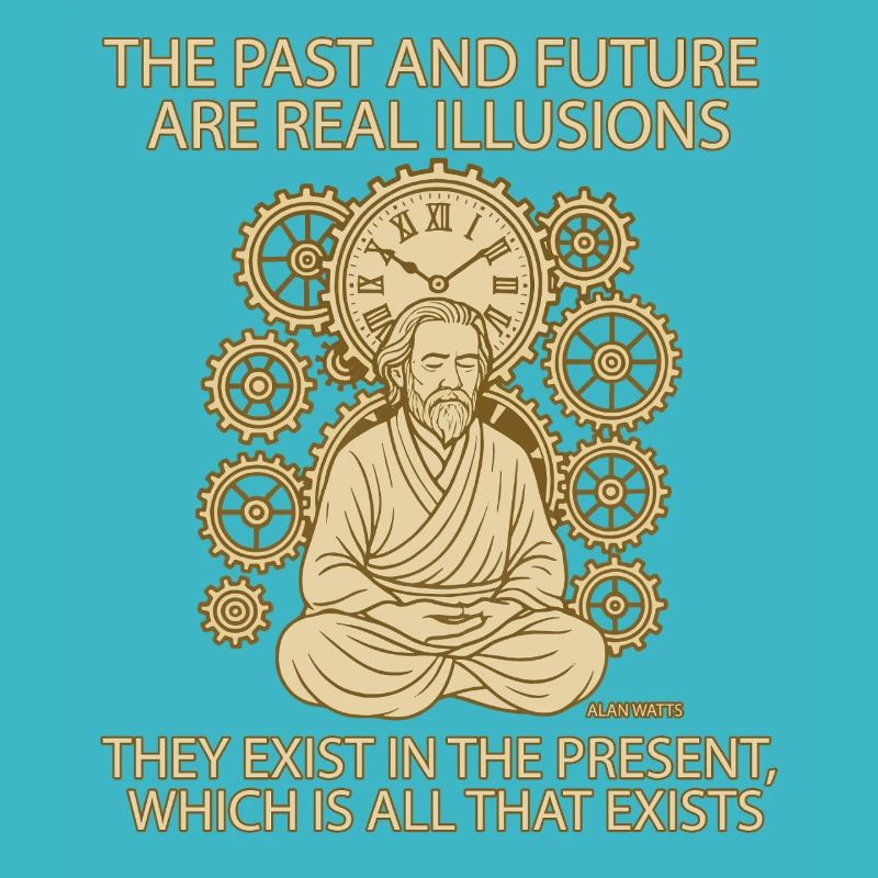 Alan Watts Present Time Citation Tee