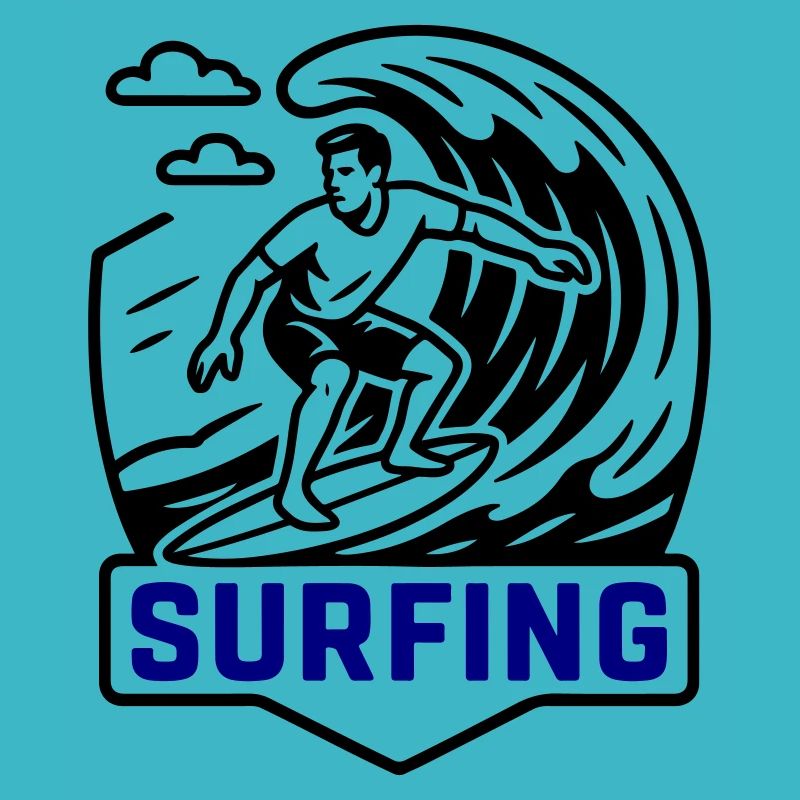 Surfeur symbole surfeur