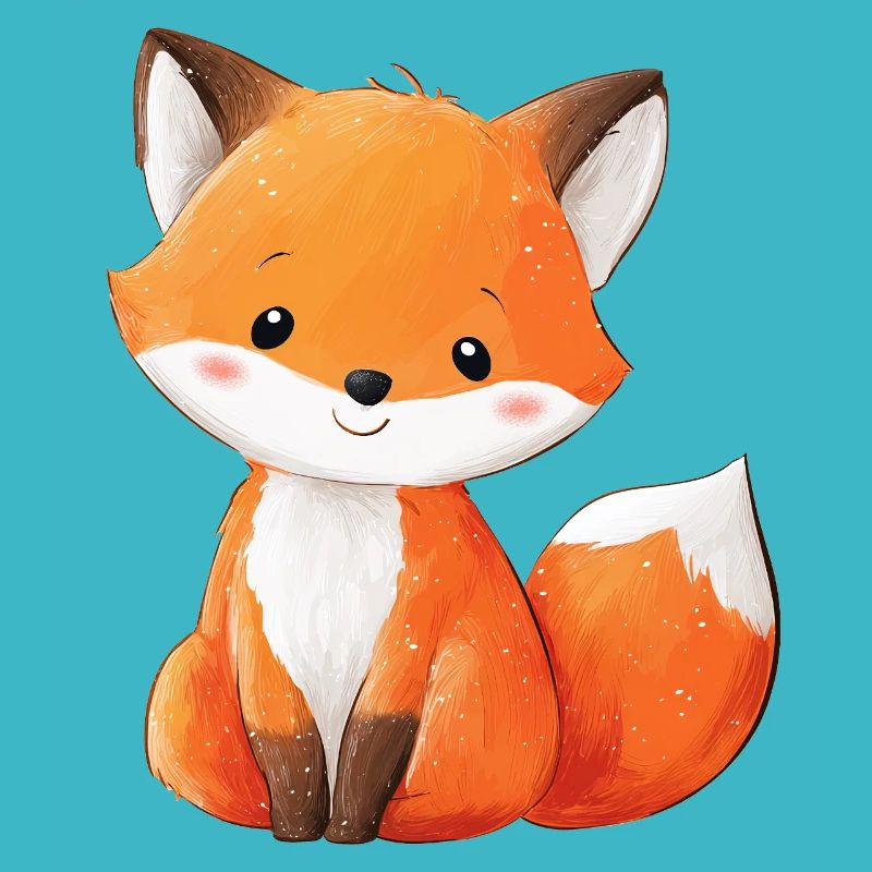 Mignon bébé renard