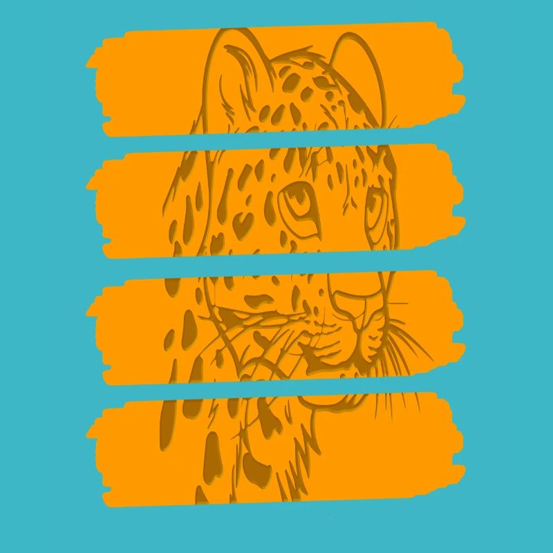 Léopard Jungle Predator Grunge Style Imprimer