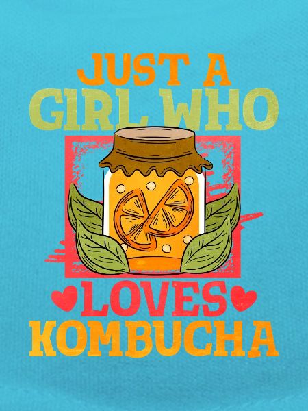 Nur ein Mädchen liebt Kombucha