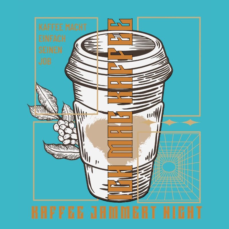 Kaffee Macht Einfach Seinen Job Retro