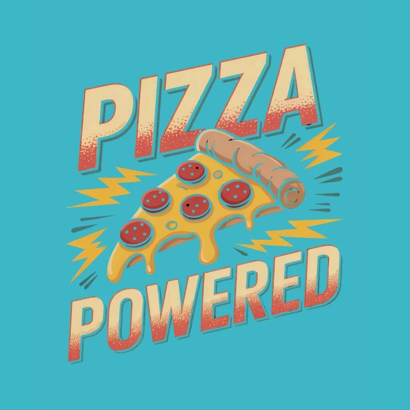 Pizza Powered - Retro Pizza