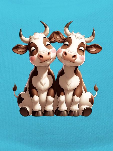 Kuh-Duo Kuschelfreundschaft