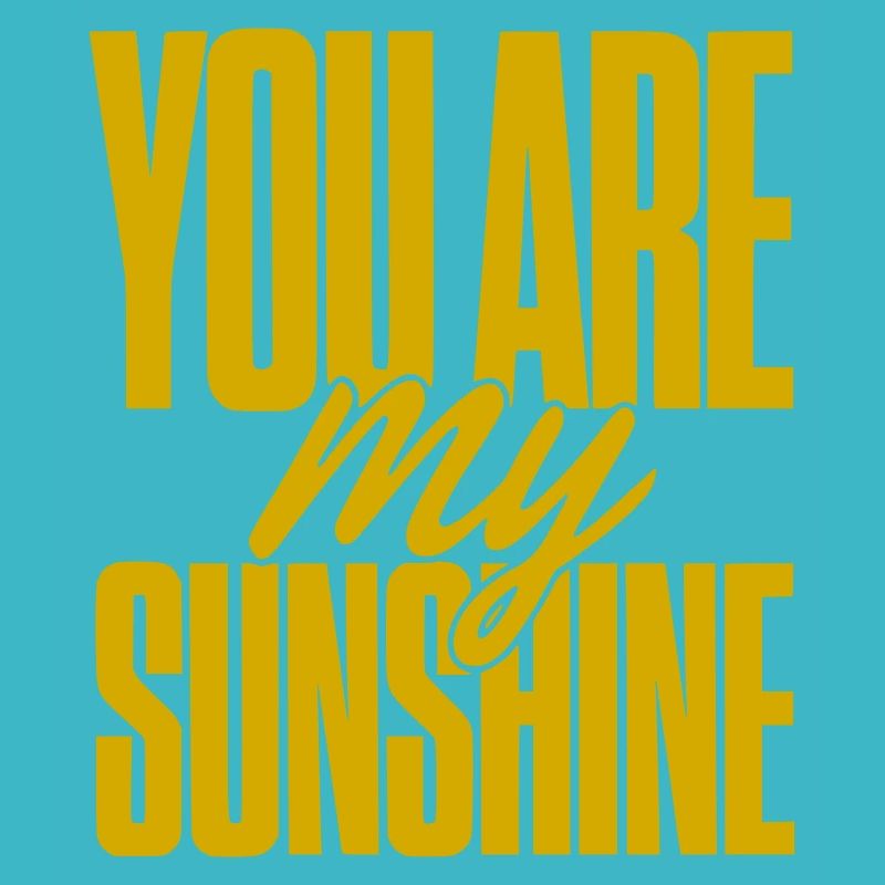 Tu es ma typographie dorée de soleil