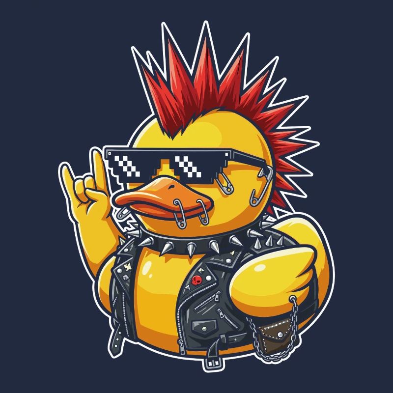 Punkente con occhiali da sole a punte