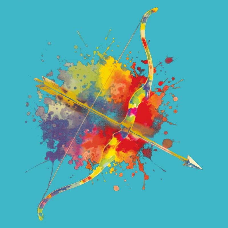 Arc et Flèche - Design Splash Art pour Archers
