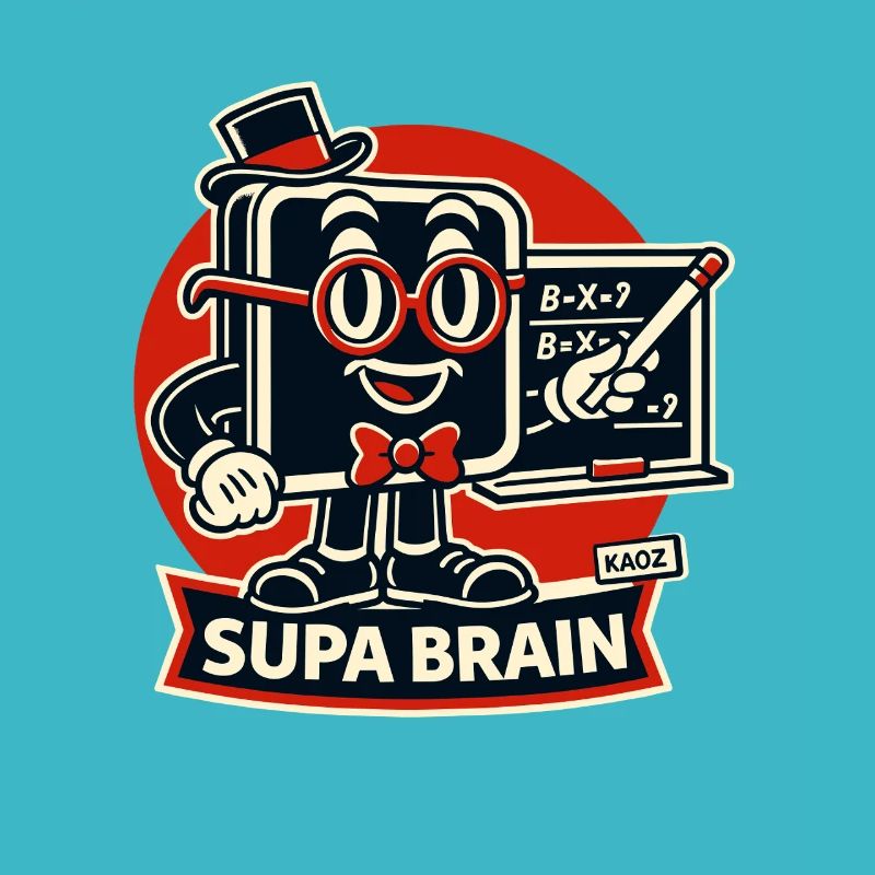Supa Brain Gehirn Mathe Held