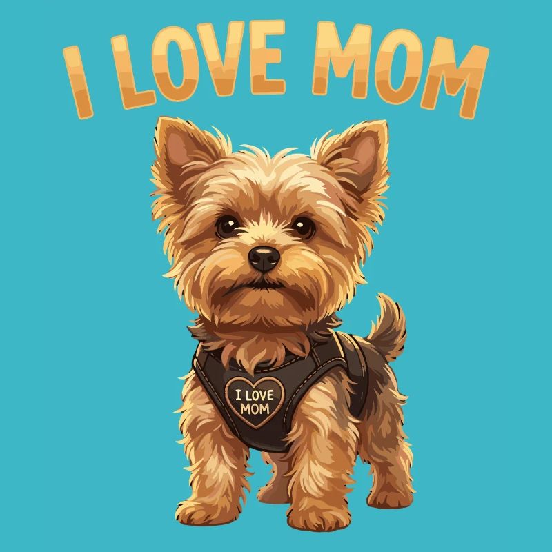 J’adore le design du Yorkshire Terrier de Maman