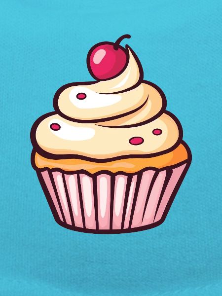 Pastel Cupcake Cherry Kiss