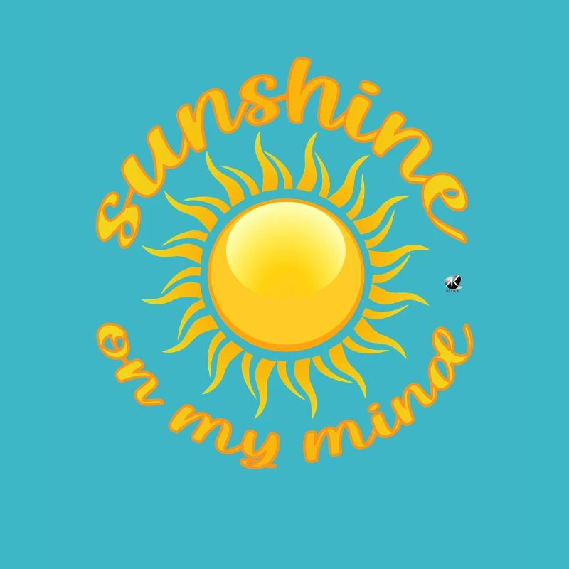 Goldene Sonne Abbildung mit Inschrift