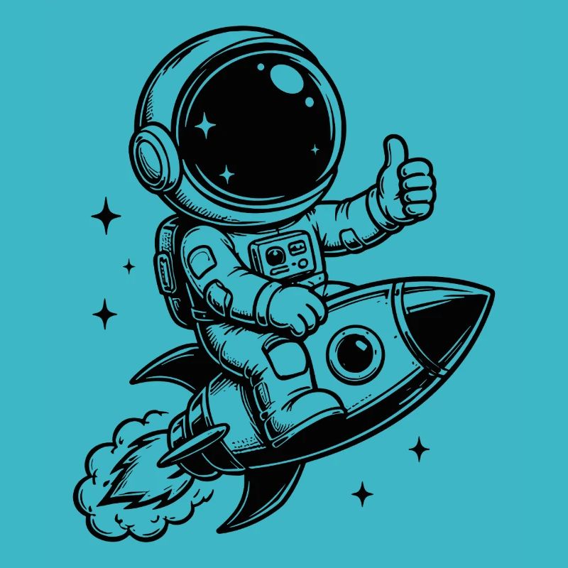 Astronaute en aventure spatiale
