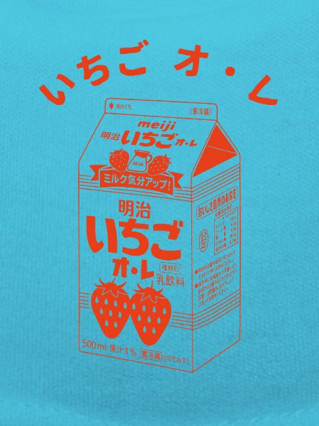 Japanische Erdbeermilch Karton Japan