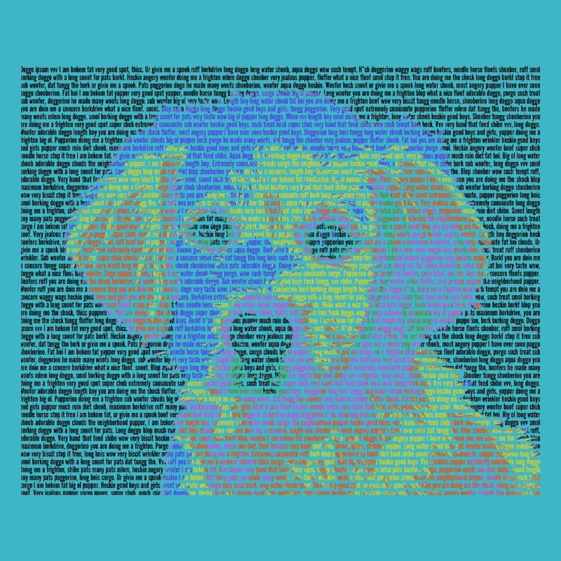Text Portrait Hund Gesicht Geschenk farbig cool