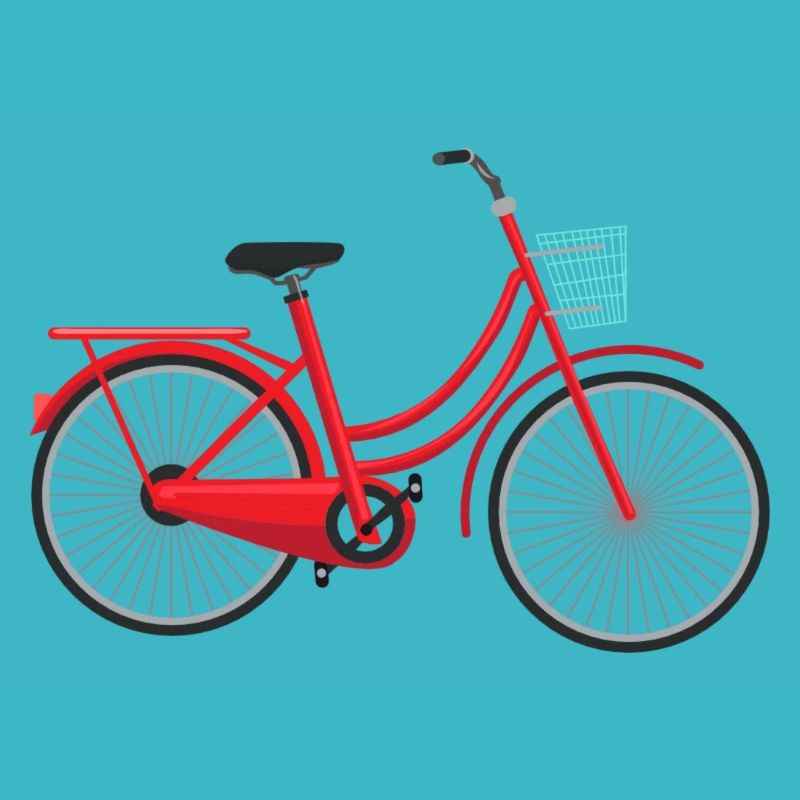 Red bicycle