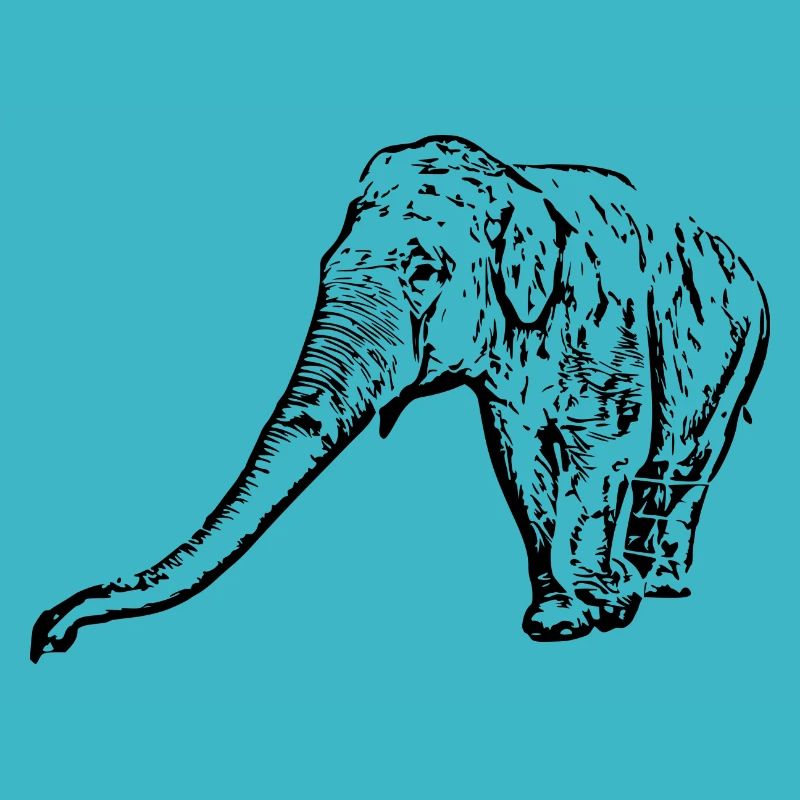 Elefant schwarz