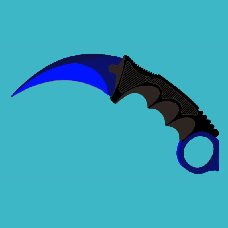 Karambit bleu