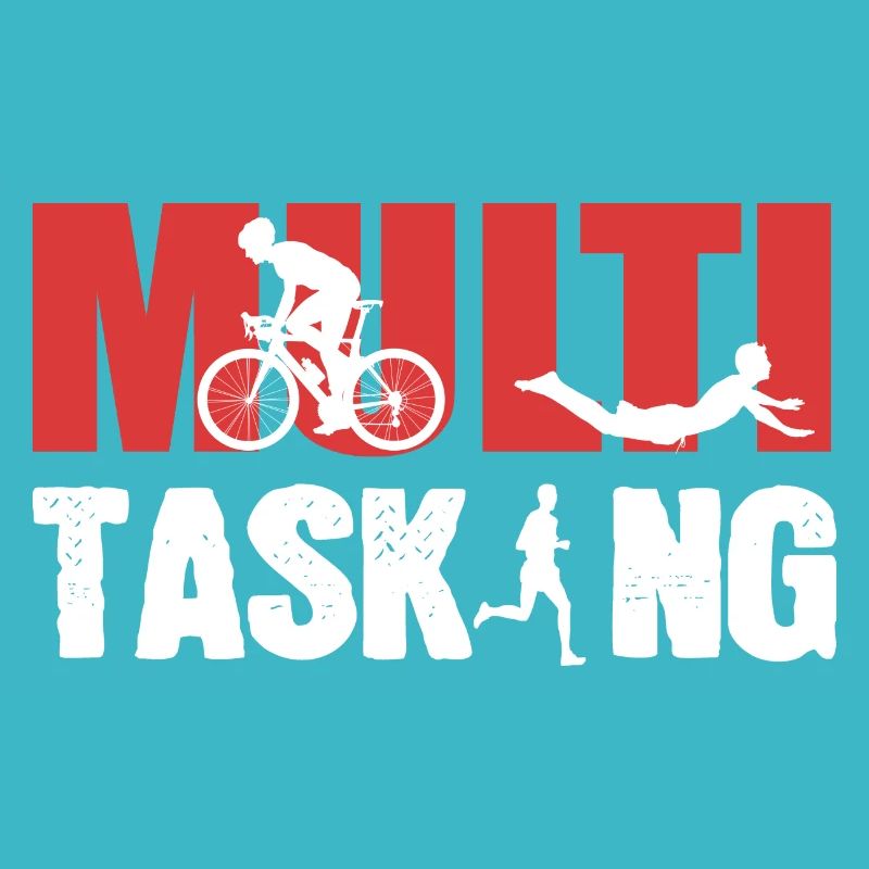 Multitasking Radfahrer Gift