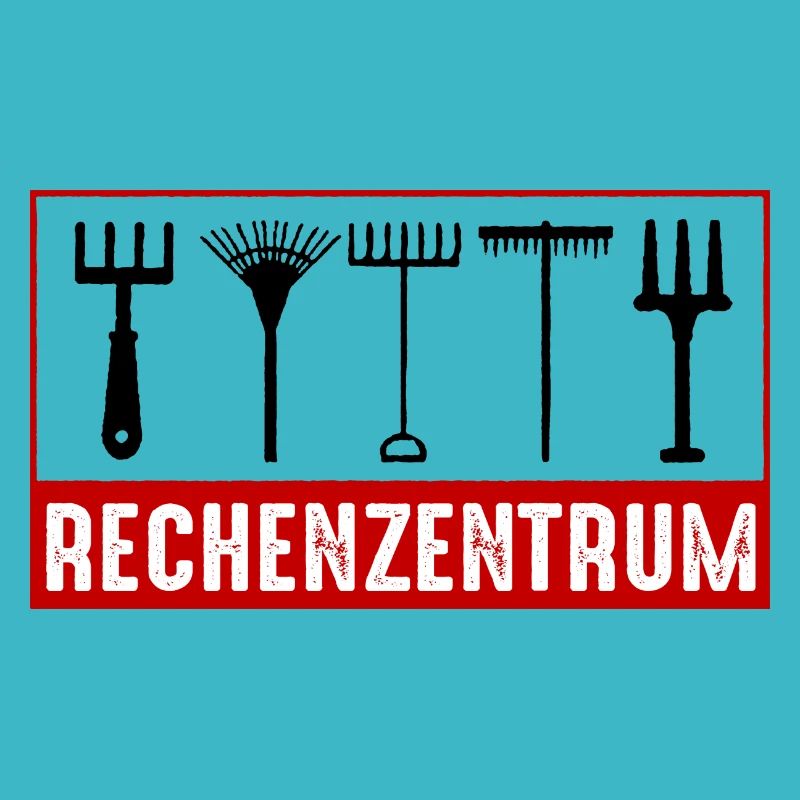Rechenzentrum lustig Gartenarbeit lustig IT