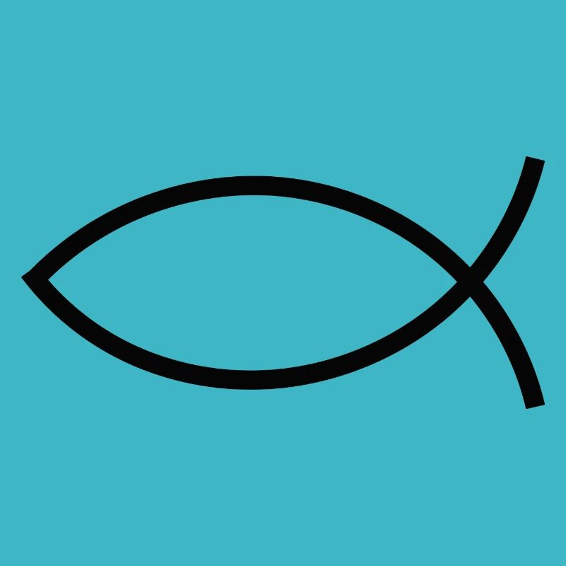 Jesus fish black Ichthys fish fish