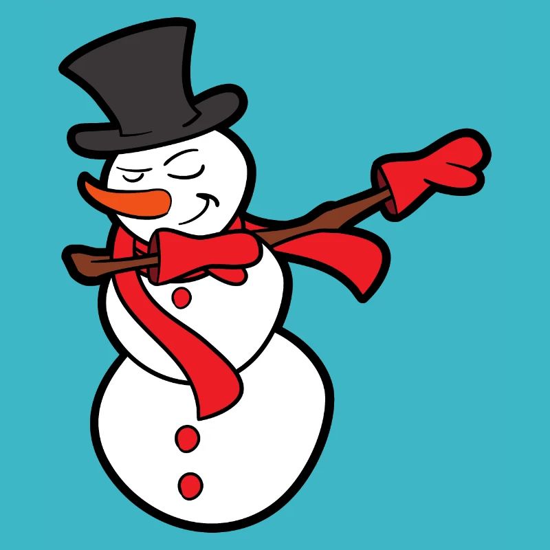 Christmas Dabbing Dab Snowman