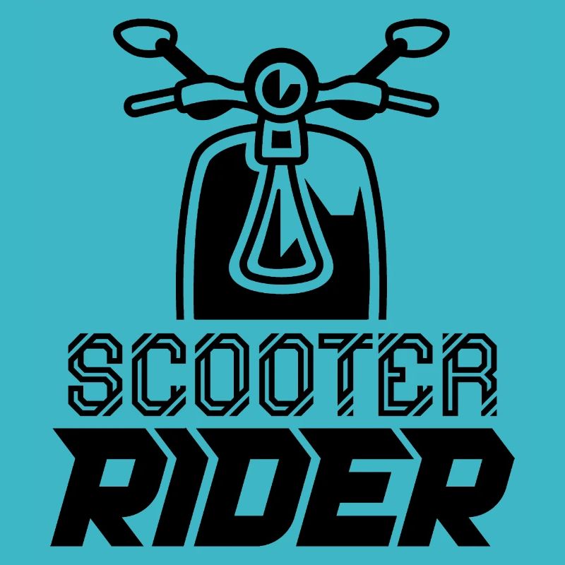 Rollerfahrer Motorroller Moped Mofa