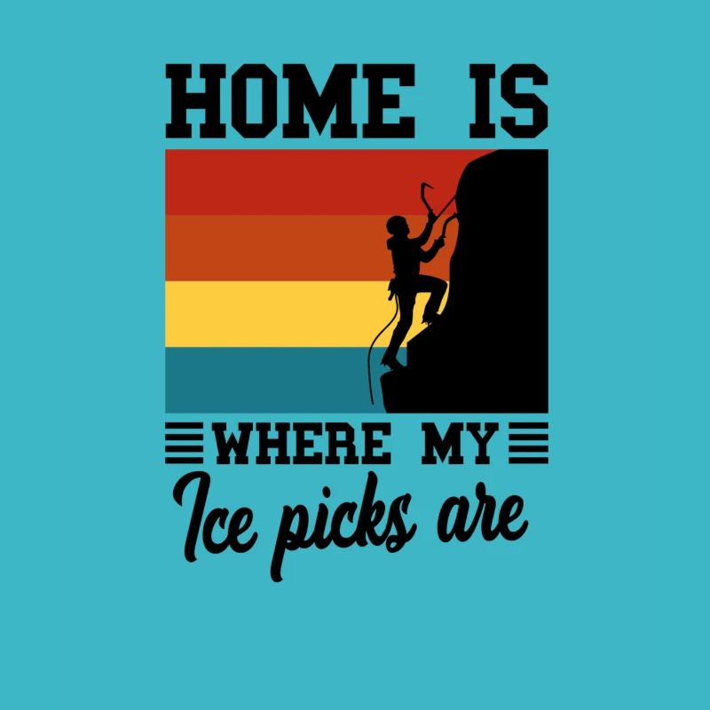 Eiskletterer Eisklettern Sportler Eis Klettern