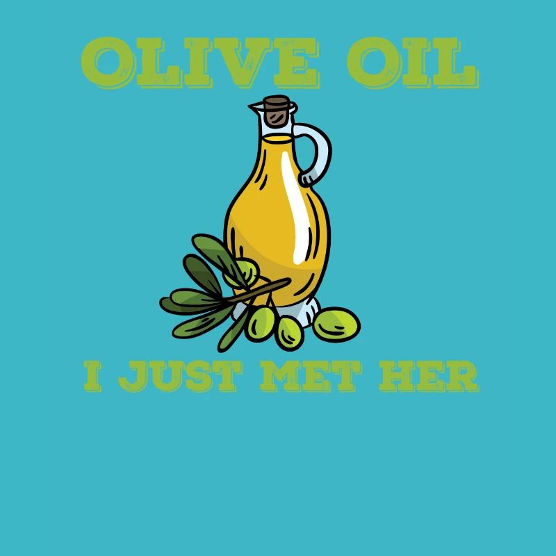 Lustiges Olivenöl Design