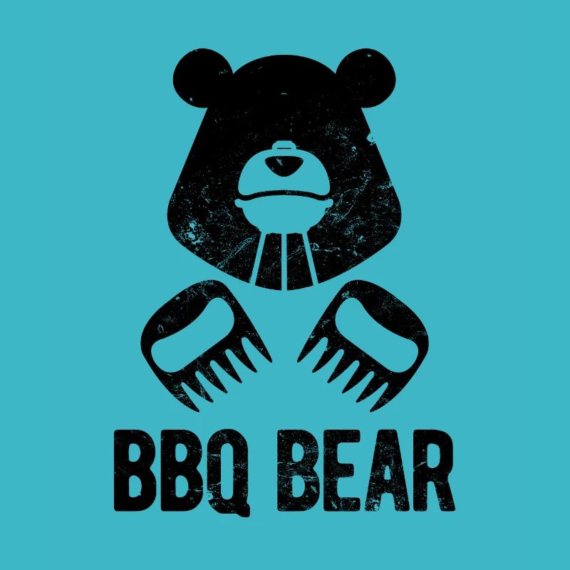Clever Culinary Bear Grilling Design BBQ
