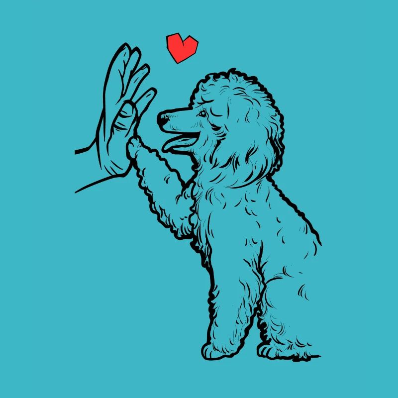 Poodle Doux caniche Amour caniche