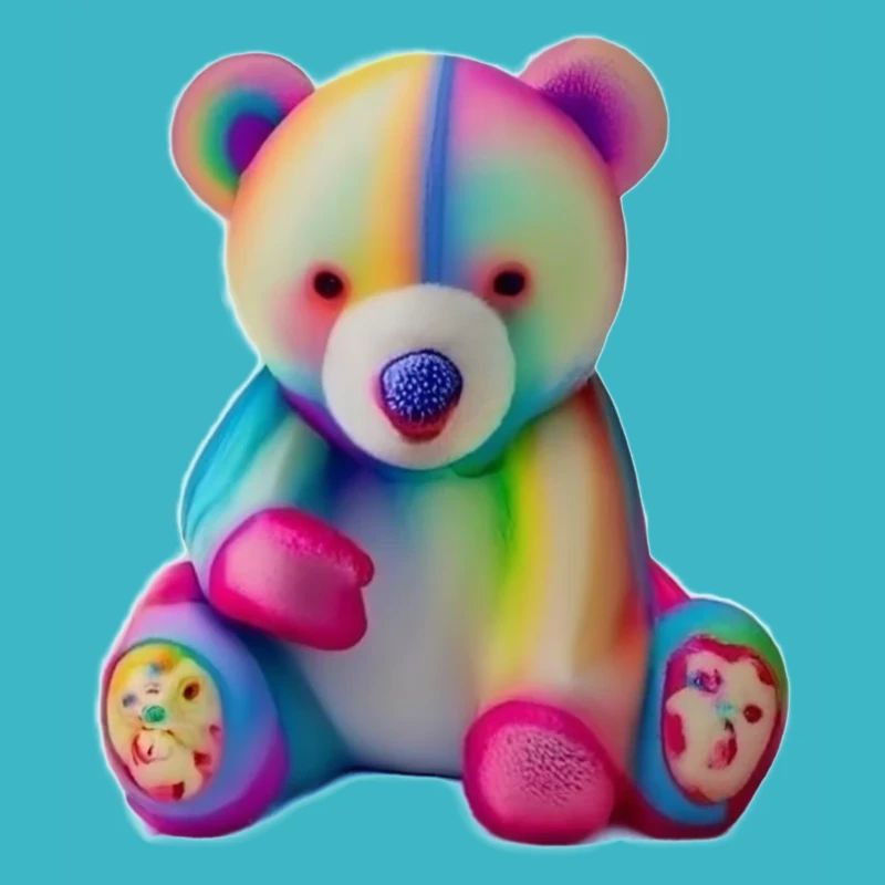 Mehrfarbiger Teddybär