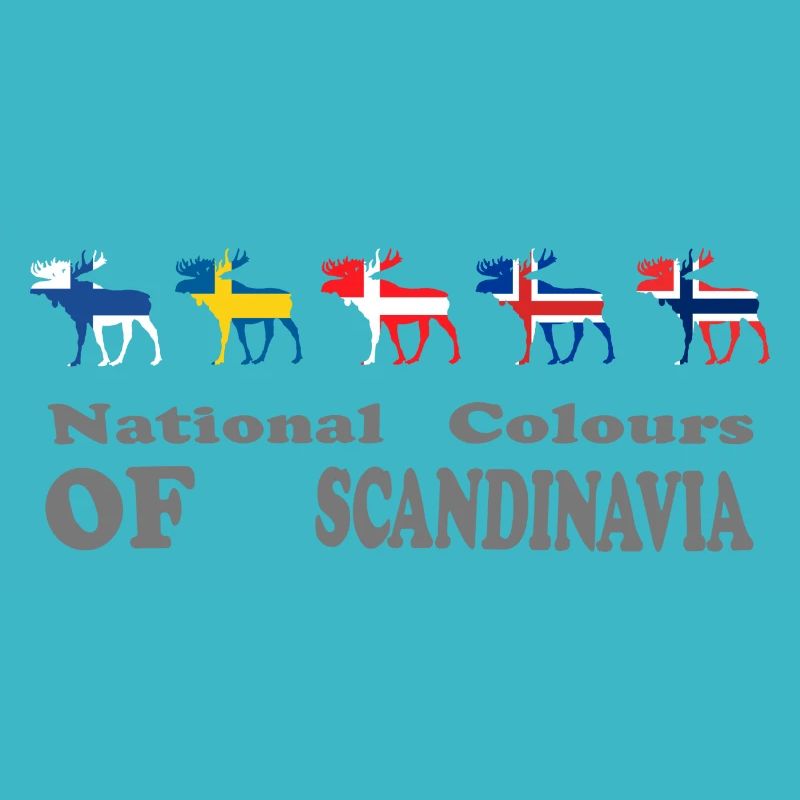 s scandinavie elch drapeau cadeau