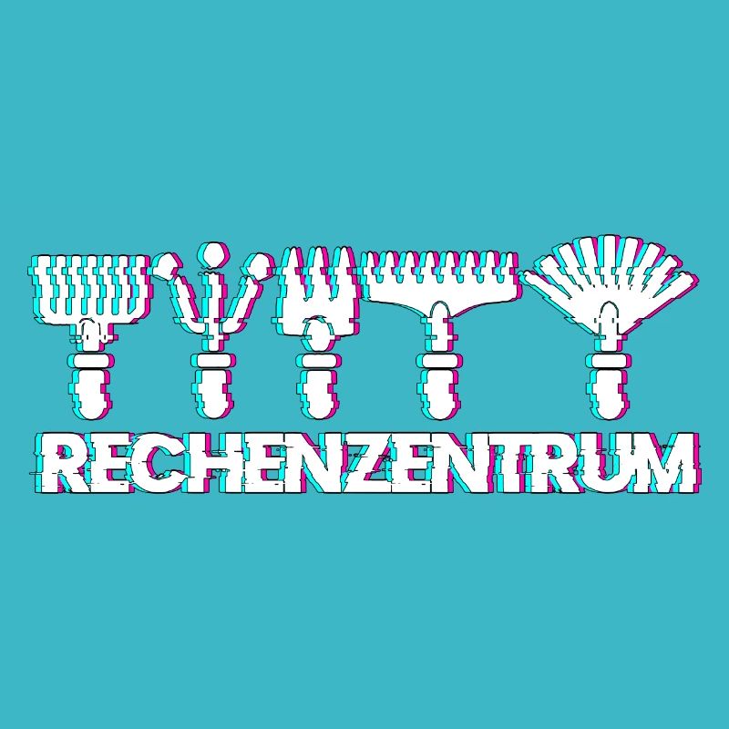Rechenzentrum lustig Gartenarbeit lustig IT