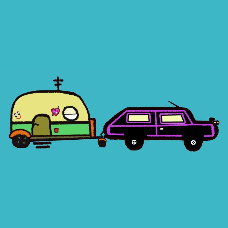 Ferien Reise Camping Wohnwagen Wohnmobil Auto