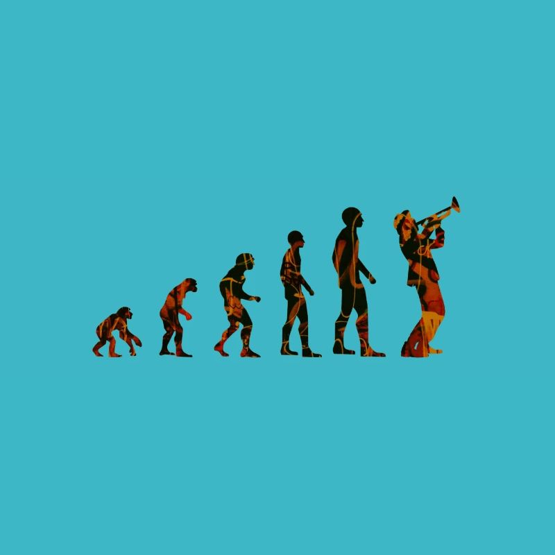 Evolution du trompettiste Jazz