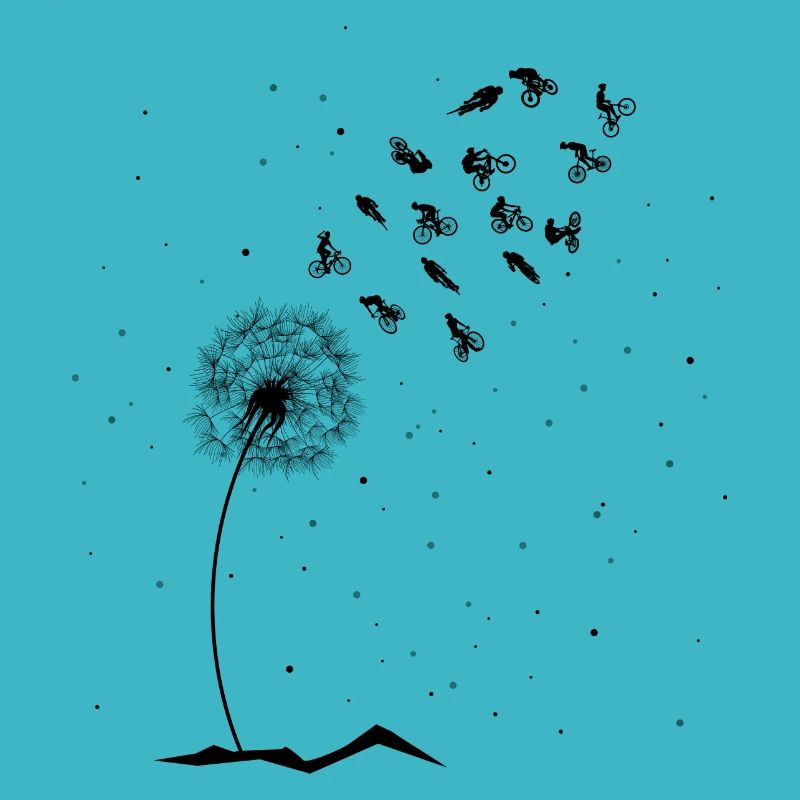 Pusteblume Radfahrer -
