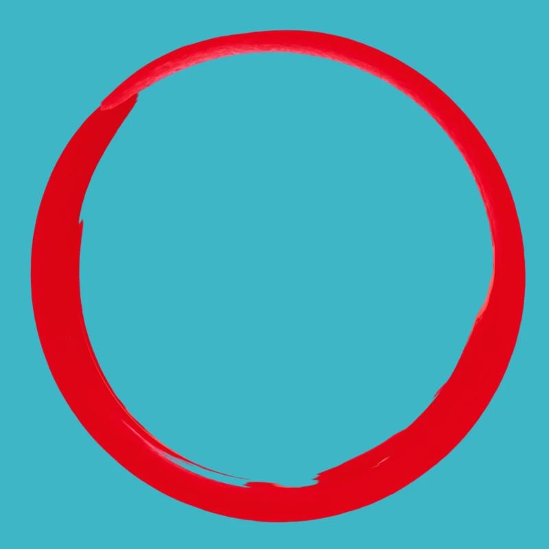 Red circle