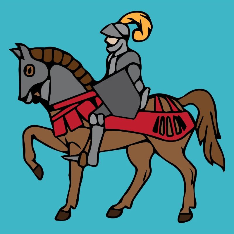Ritter mit Pferd 3 622