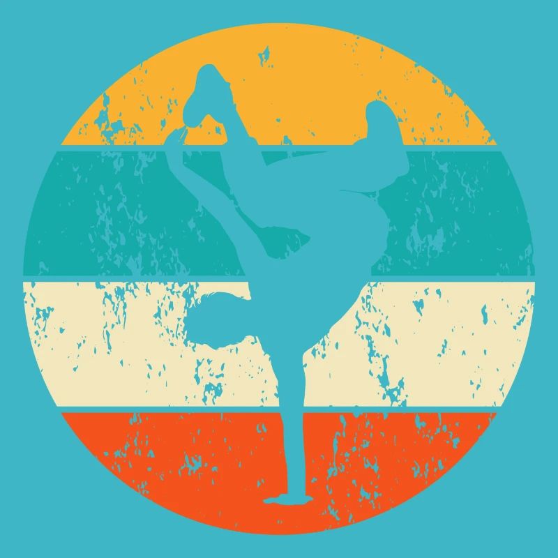 Vintage Retro Breakdancing Breakdancer Breakdance